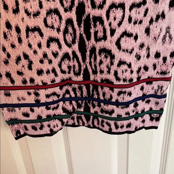 NWT Roberto Cavalli Leopard Cherry Blossom Bodycon Dress - Picture 4 of 13